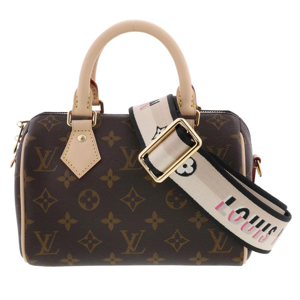 LOUIS VUITTON Speedy Bandolier Bag Shoulder Messenger Monogram Brown